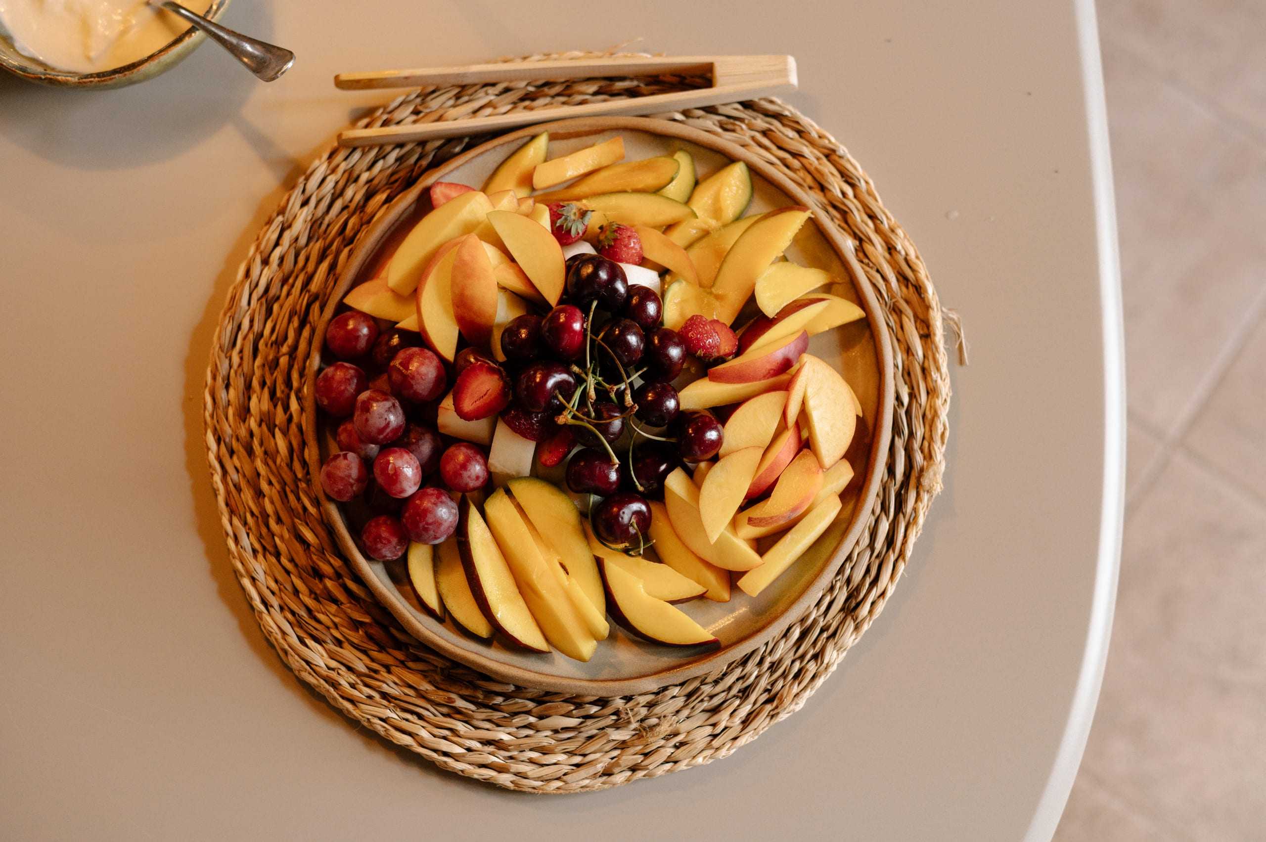 Basket of seasonal fruit