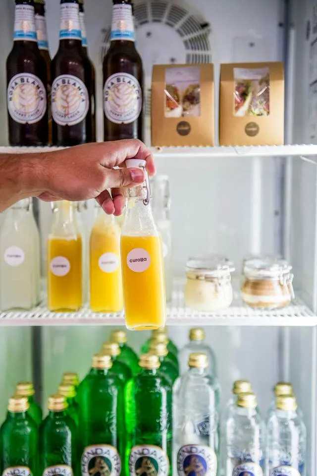 Fresh drinks for the team